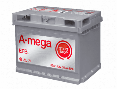 Akumulators EFB LAB.+ START STOP 65Ah/650A 243x 175x 190mm A-MEGA 7MEFB65R