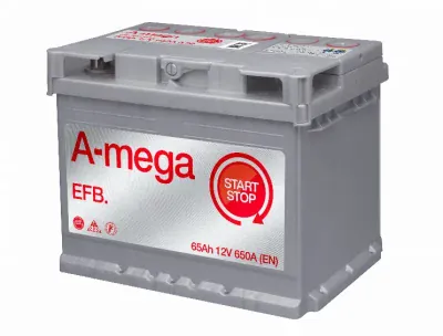 Akumulators EFB LAB.+ START STOP 65Ah/650A 243x 175x 190mm A-MEGA 7MEFB65R