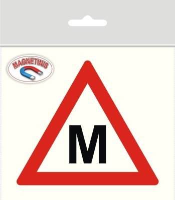 Mācību zīme (M burts) Magnētiska 160X140mm REM MG-0098