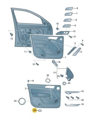 Uzlīme SOUND SYSTEM SKODA OCTAVIA 04-13 OE VAG 1Z0 867 739
