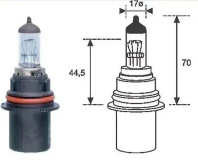 Auto spuldze HB1 P29t 12V 65 / 45W MAGNETI MARELLI 002555200000
