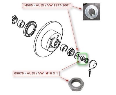Aiz.ass uzgrieznis AUDI / VW M16 x 1 TOPRAN 104456