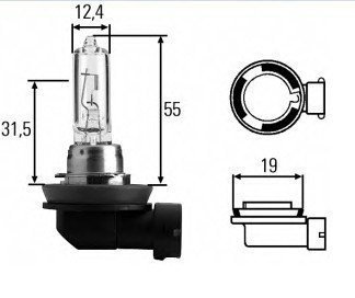 Auto spuldze H9 12V 65W PGJ19-5 BOSCH 1987302082