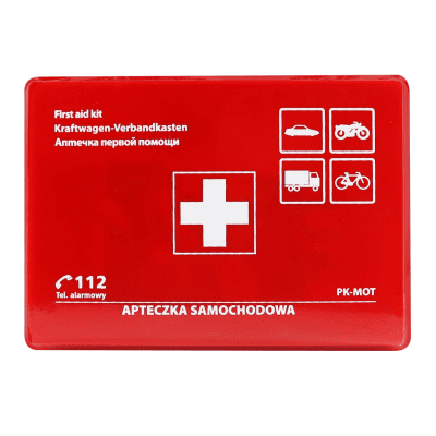 Auto aptieciņa (plastm. kastē) AMIO 01690