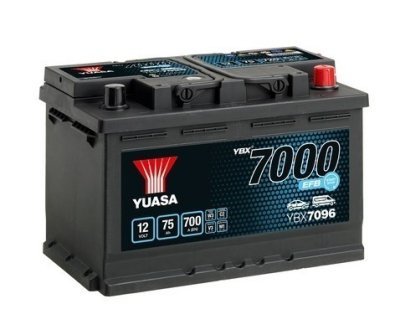 Akumulators 75Ah / 700A 278x 175x 190mm YUASA YBX7096