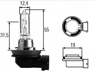 Auto spuldze H9 12V 65W PGJ19-5 MAGNETI MARELLI 002548100000