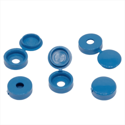 Plastmasas uzspiežams aizsargvāciņš Gaiši ZILS 1gab numura zīmes skrūvei REM FX-LB-19
