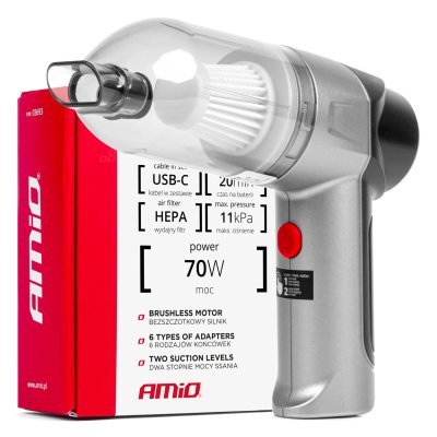 Cordless car vacuum cleaner HEPA AMiO-03693 AMIO 03693