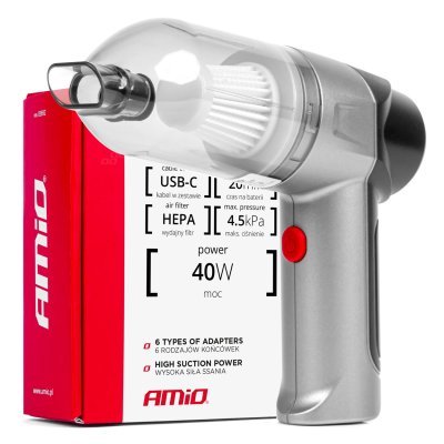 Cordless car vacuum cleaner HEPA AMiO-03692 AMIO 03692
