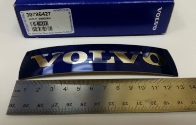 Emblēmas uzlīme VOLVO (restei) 135x32mm OE VOLVO 30796427
