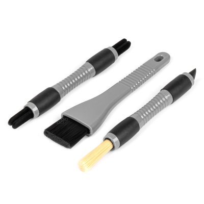 Birstīte auto salona tīrīšanai DETAILER 3gab (Detailing) Ventilācijas lūkām AMIO 04033