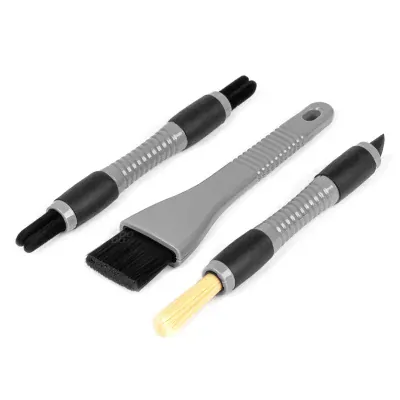 Birstīte auto salona tīrīšanai DETAILER 3gab (Detailing) Ventilācijas lūkām AMIO 04033