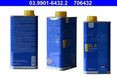 Bremžu šķidrums DOT 4 SL6 ATE 03.9901-6432.2