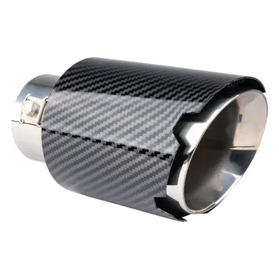 Exhaust silencer tip stainless steel carbon AMIO-04065 AMIO 04065