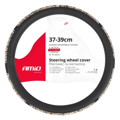 Steering wheel cover SWC-59-M (37-39cm AMIO 04169