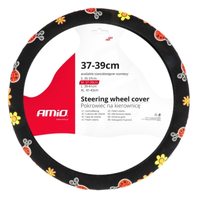 Steering wheel cover SWC-58-M (37-39cm) AMIO 04168