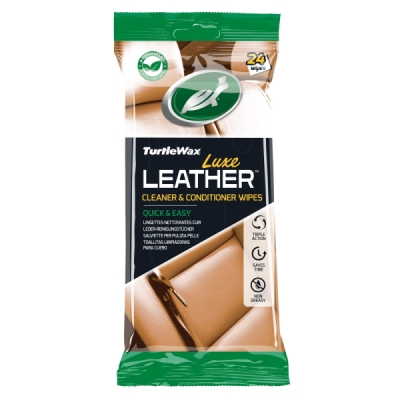 Ādas apdares tīrīšanas līdzeklis Leather cleaning agent, salvetes TURTLE WAX TW54097