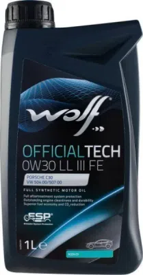 Motoreļļa OFFICIALTECH -65620 0W30 LL III 1L VW 507 00 WOLF 1044342