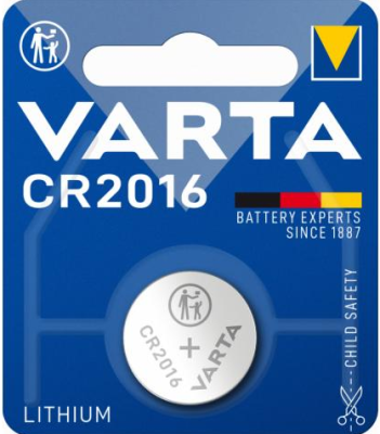 Baterija litija CR2016 3V 90mAh 1gab VARTA 38-007