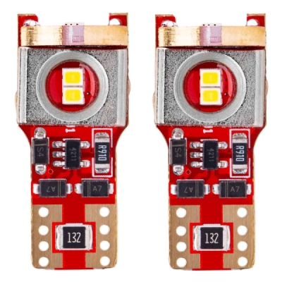 Spuldzīte diodes LED T10 CANBUS (2 gab.) AMIO 02802