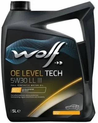 Motoreļļa OE LEVEL TECH -75602 5W30 5L LL III LONG LIFE VW 507.00 WOLF 1043893