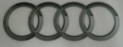 Uzlīme AUDI EMBLĒMA 95x34mm OE VAG 8R0060306