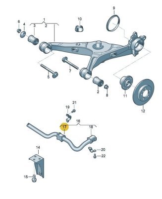 Bukse, Stabilizators OE VAG 7H5 511 413B