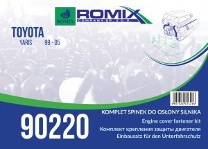 BONNET MOUNTING SET ROMIX 90220