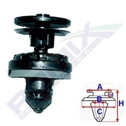 Stiprinājuma poga Ford C-MAX/ Ford Focus ROMIX C40264