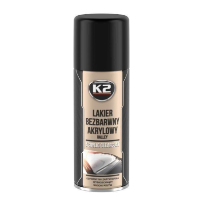 Akrila laka bezkrāsaina ACRYLIC CLEARCOAT RALLY 400ml SPĪDĪGA K2 L349