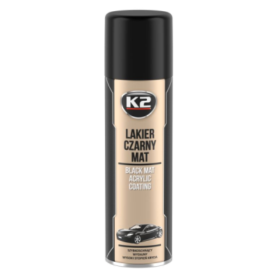 Krāsa aerosolā 500ml MELNA MATĒTA K2 L340