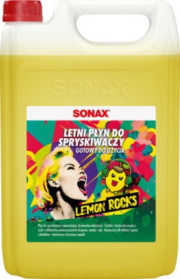 Vējstiklu šķidrums VASARAS 4L CITRONU AROMĀTS SONAX 01604050