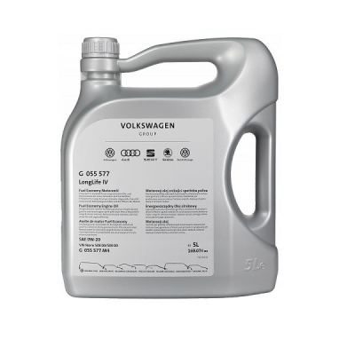 Dzinēja eļļa 5L 0W20 VW 508.00 / VW 509.00 OE VAG GS60577M4EUR