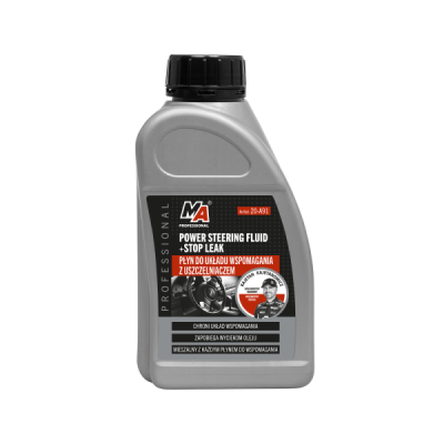 Stūres pastiprinātāja eļļa + noplūdes novērsējs 300ml SADER AR JEBKURU EĻĻU STOP LEAK MA PROFESSIONAL 20-A91