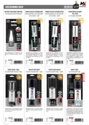 Divkomponentu epoksīda līme 5min 25ml +80C Caurspīdīga MA PROFESSIONAL 20-B68
