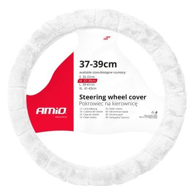 Steering wheel cover SWC-53-M (37-39cm) AMIO 03566