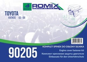 Motora/Apakšdaļas aizsargs ROMIX 90205