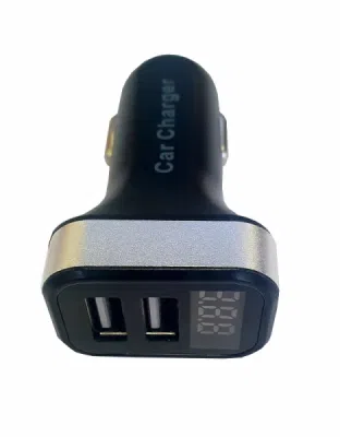 Lādētājs USB ar voltametru 2 USB 12V-24V 2.1A + 1A ALBURNUS WF025