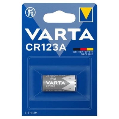 Baterija litija CR123A DL123A 3V 1430 mAh 1gab VARTA CR123A