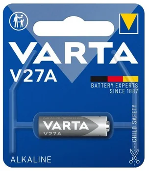 Baterija pultij V27A MN27 27A 12V 20mAh 1gab VARTA 38-006