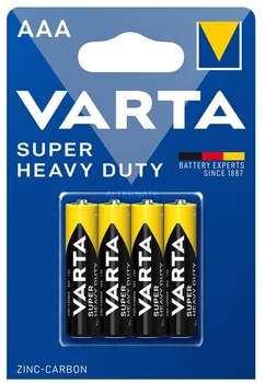 Baterija LR03 AAA Superlife MN2400 Īpaši izturīgas cinka-oglekļa 4gab VARTA 38-003