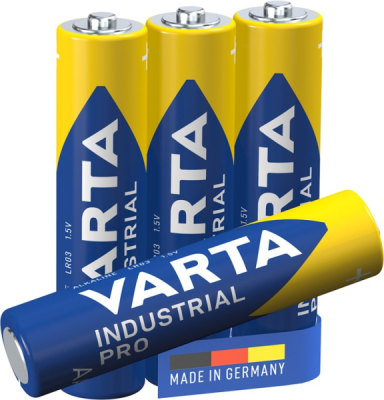 Baterijas AAA LR03 1250mAh 1.5V 4gab Industrial PRO 4003 VARTA 353414