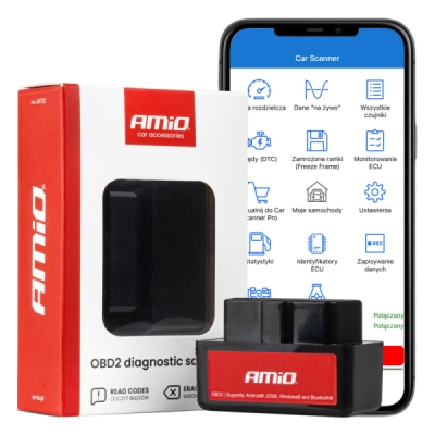 OBD2 diagnostikas skeneris OBD2 BT mini (skaneris) AMIO 04732