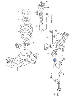 Bukse, Stabilizators OE VAG 8E0 511 327A