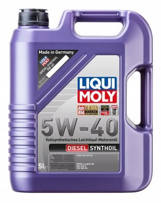 LIQUI MOLY Diesel, Synthoil Motorolie 5W-40, 5l, 1341