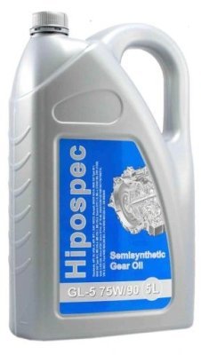 SPECOL HIPOSPEC GEAROLIE 75W-90 5L, DELSYNTETISK OLIE