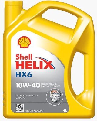 SHELL 10W40 4L HELIX HX6