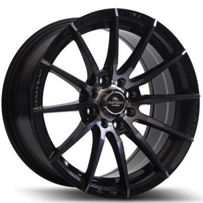 Alufælge Forzza Atom 7X15 4X100/108 ET25 73,1 Black Magic Machined