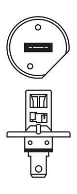 Bulb, high beam headlight BOSCH 1 987 301 005