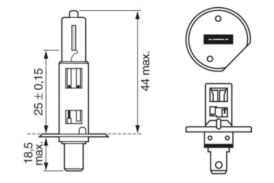 Bulb, high beam headlight BOSCH 1 987 302 411